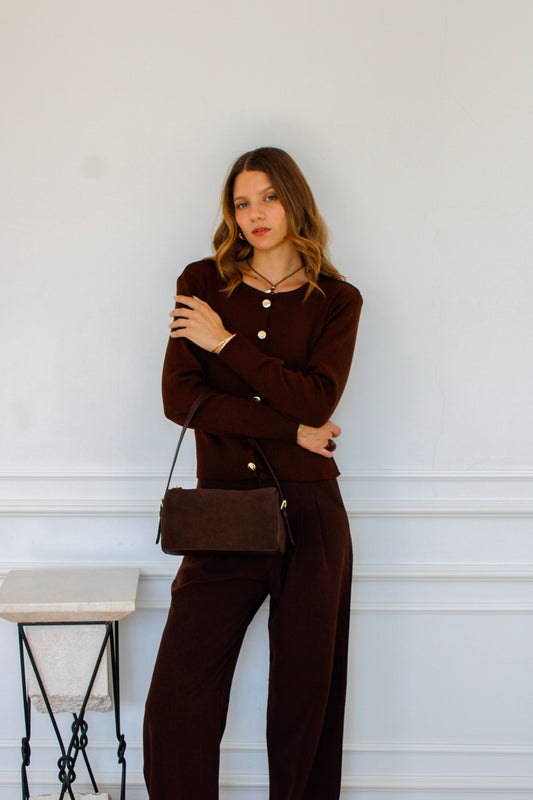 Mónaco Bag - Gamuzón Chocolate