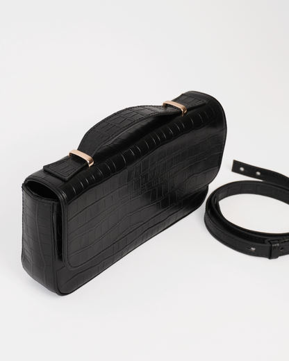 Ginebra Bag - Negro Croco