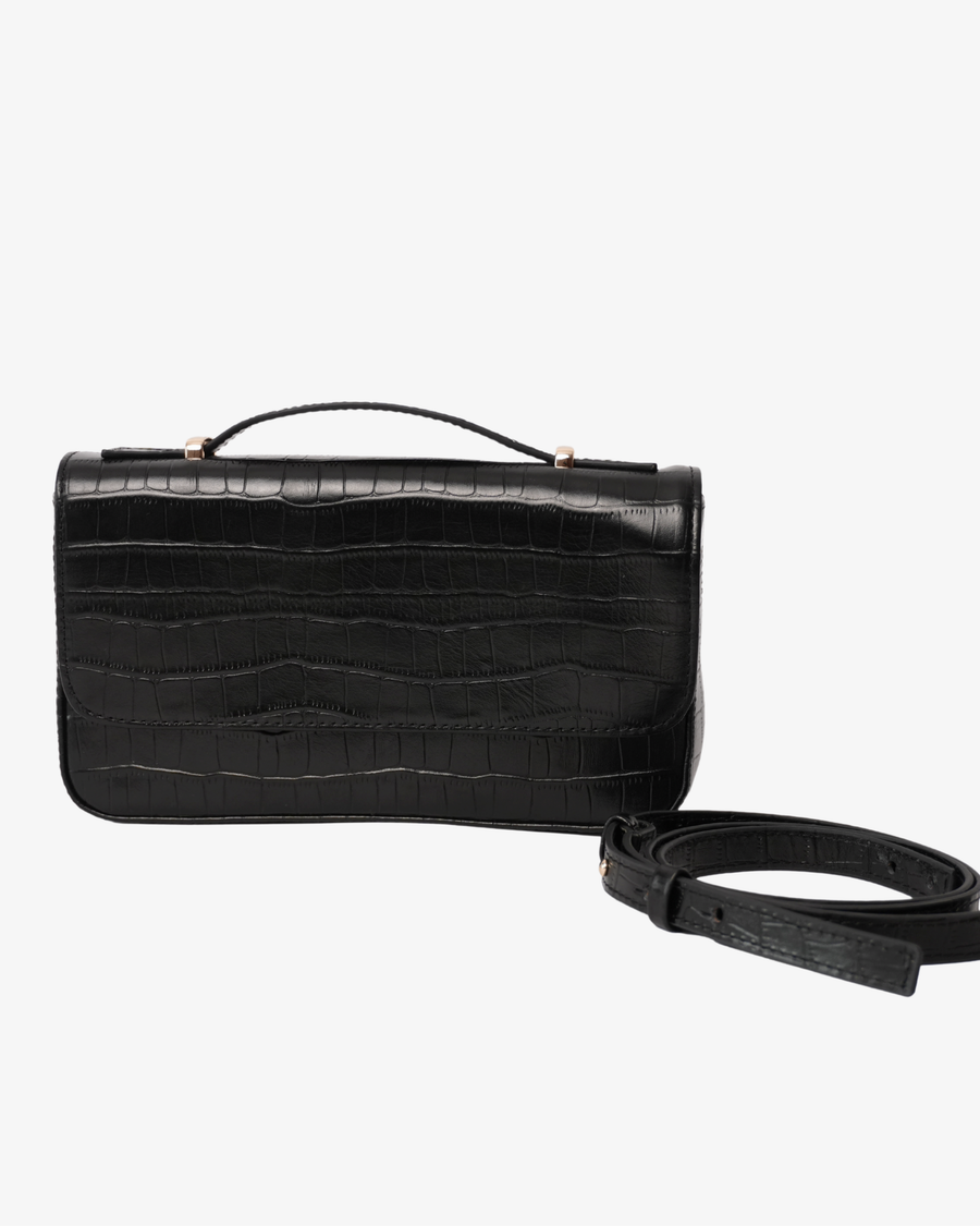 Ginebra Bag - Negro Croco