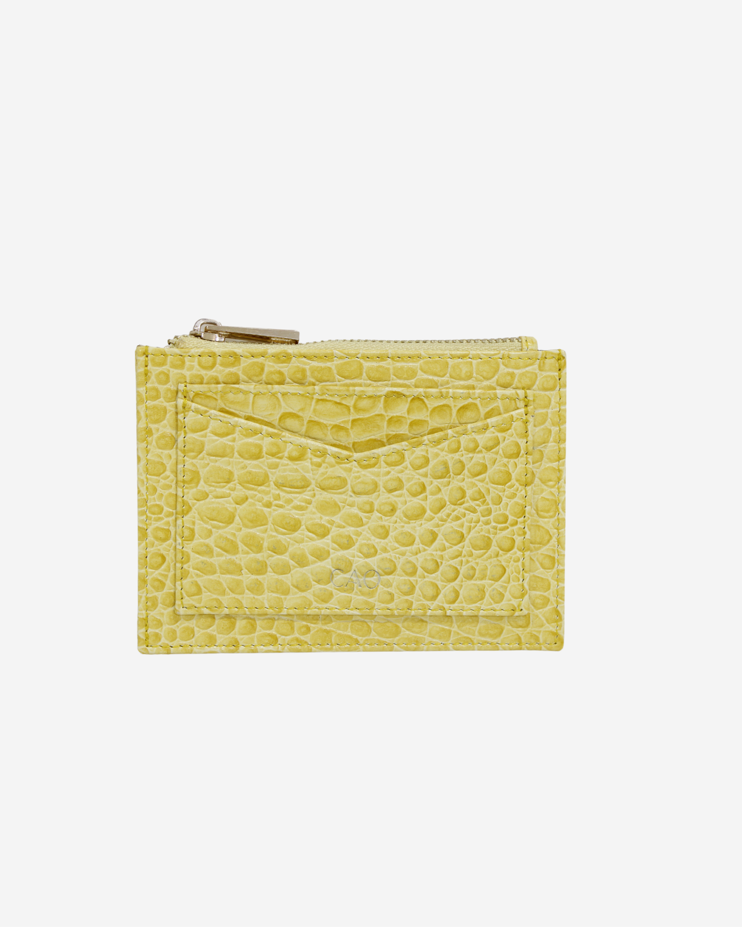 Tarjetero - Amarillo croco