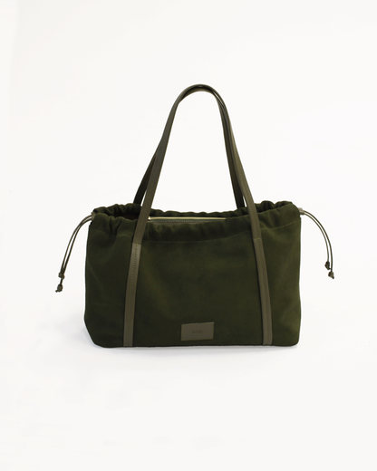 Hanna Tote Bag - Gamuzón Verde Petróleo