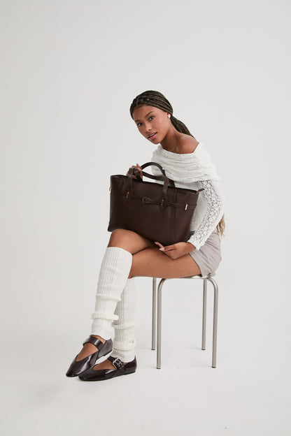 Work Tote Bag - Marrón