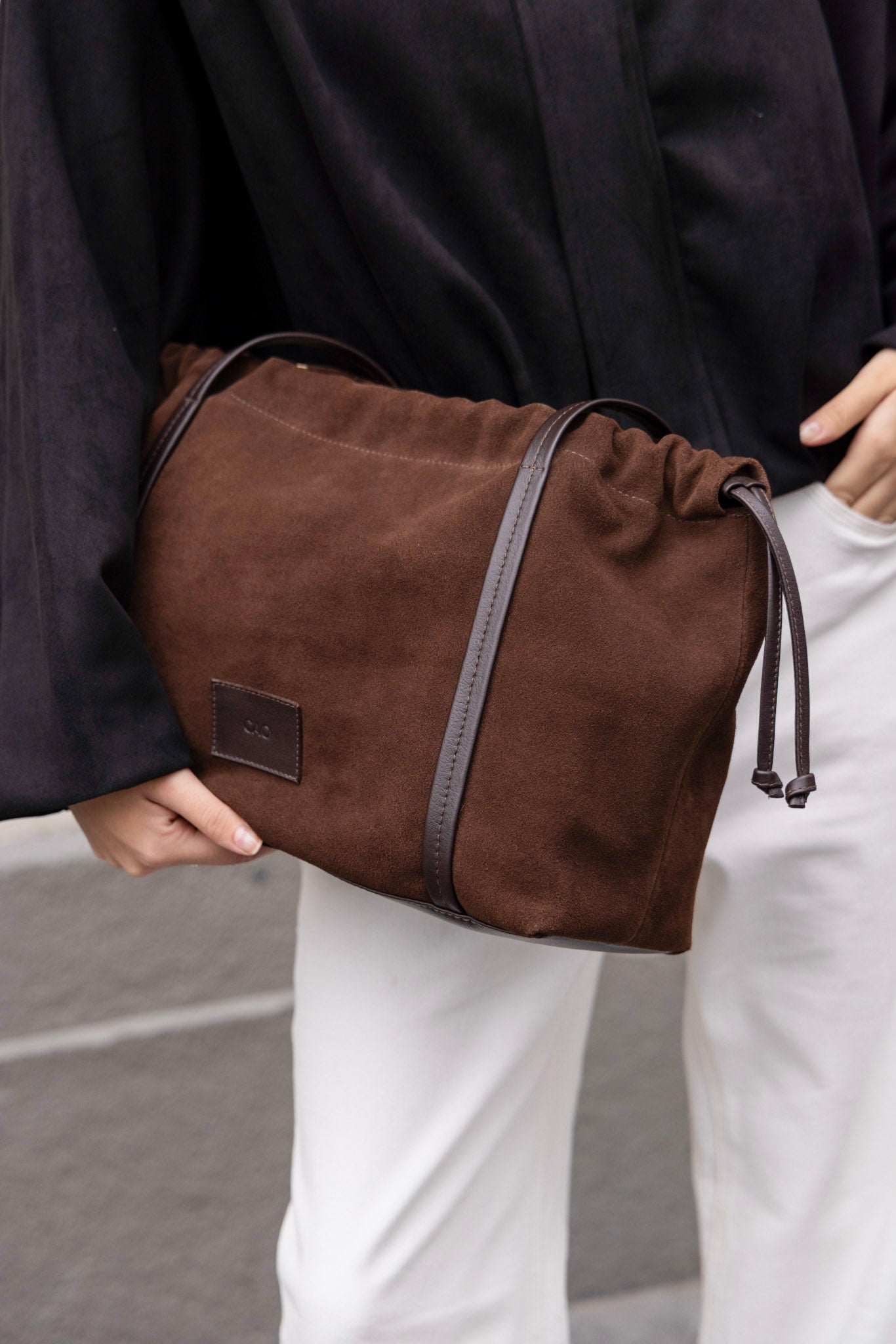 Hanna Tote Bag - Gamuzón Chocolate