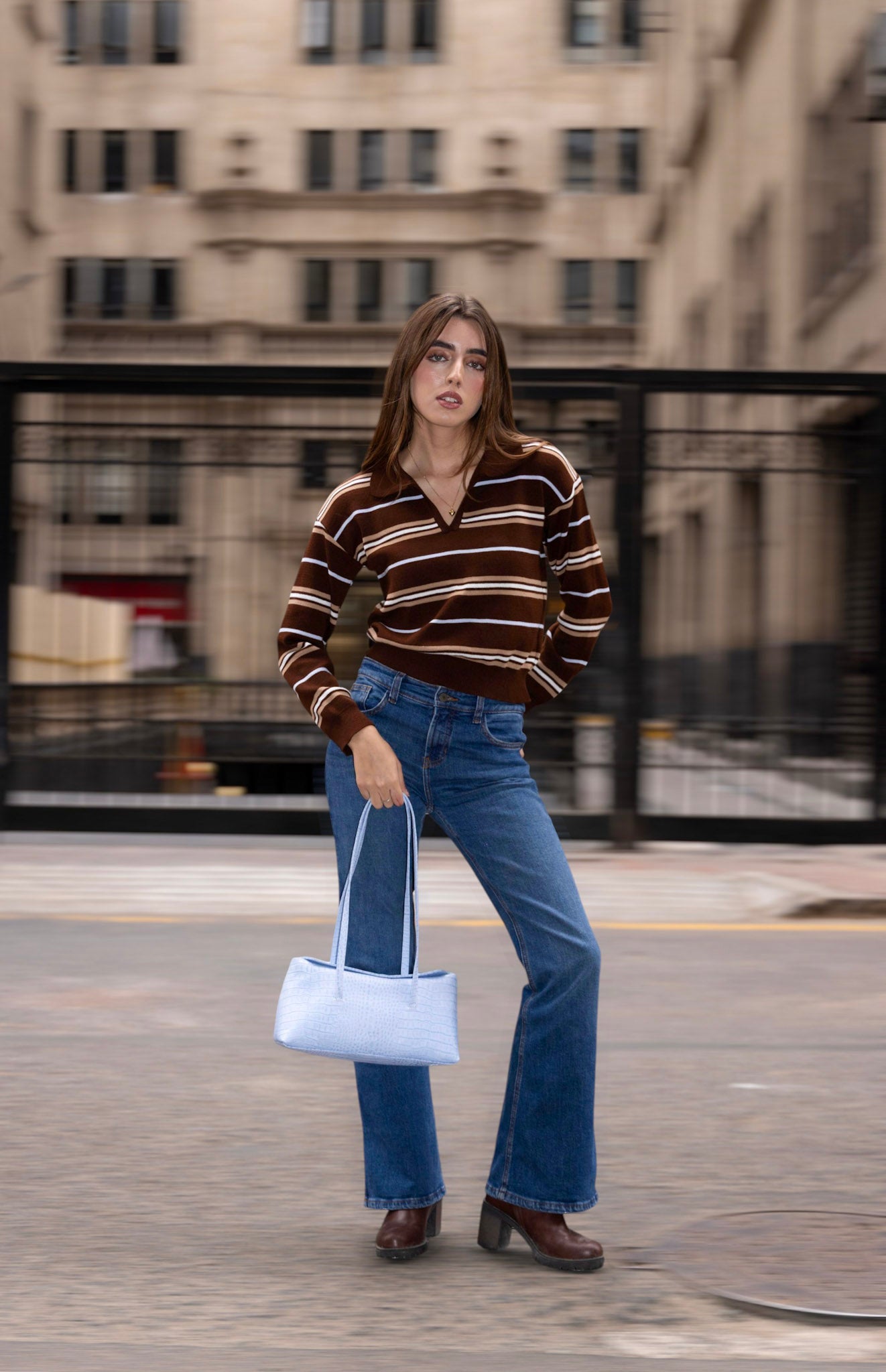 Vienna Bag - Celeste Croco