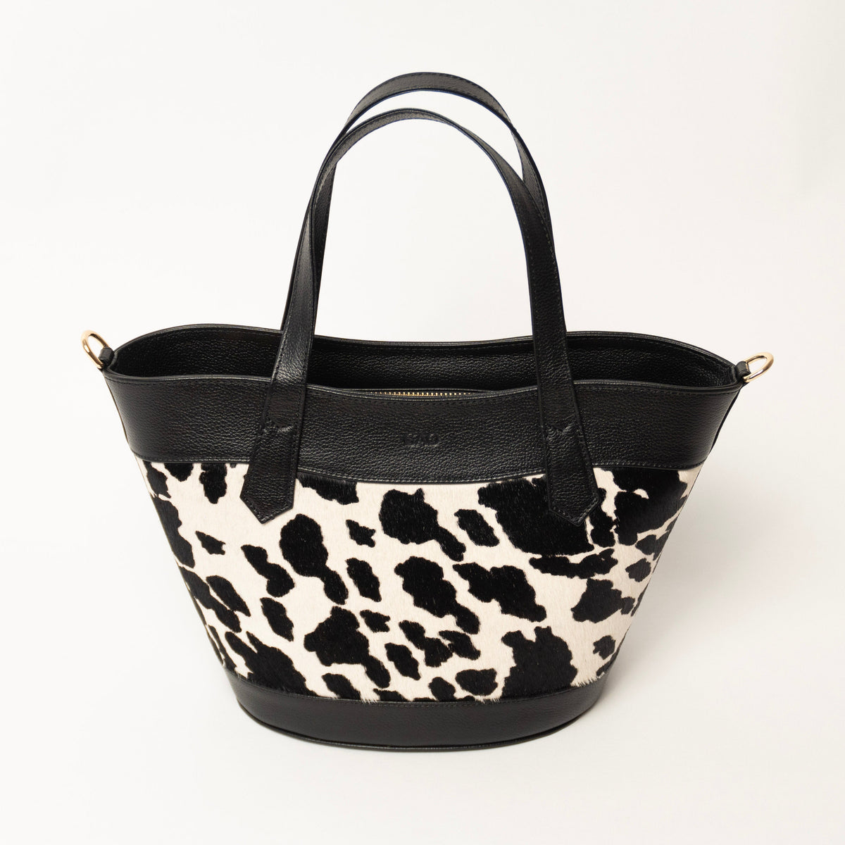Aria Bag - Cow print negro
