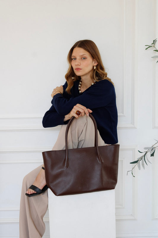 Génova Tote bag - Marrón