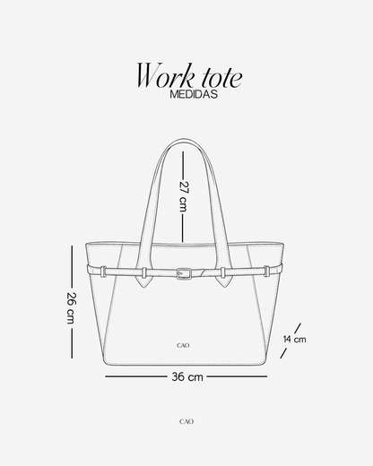 Work Tote Bag - Marrón